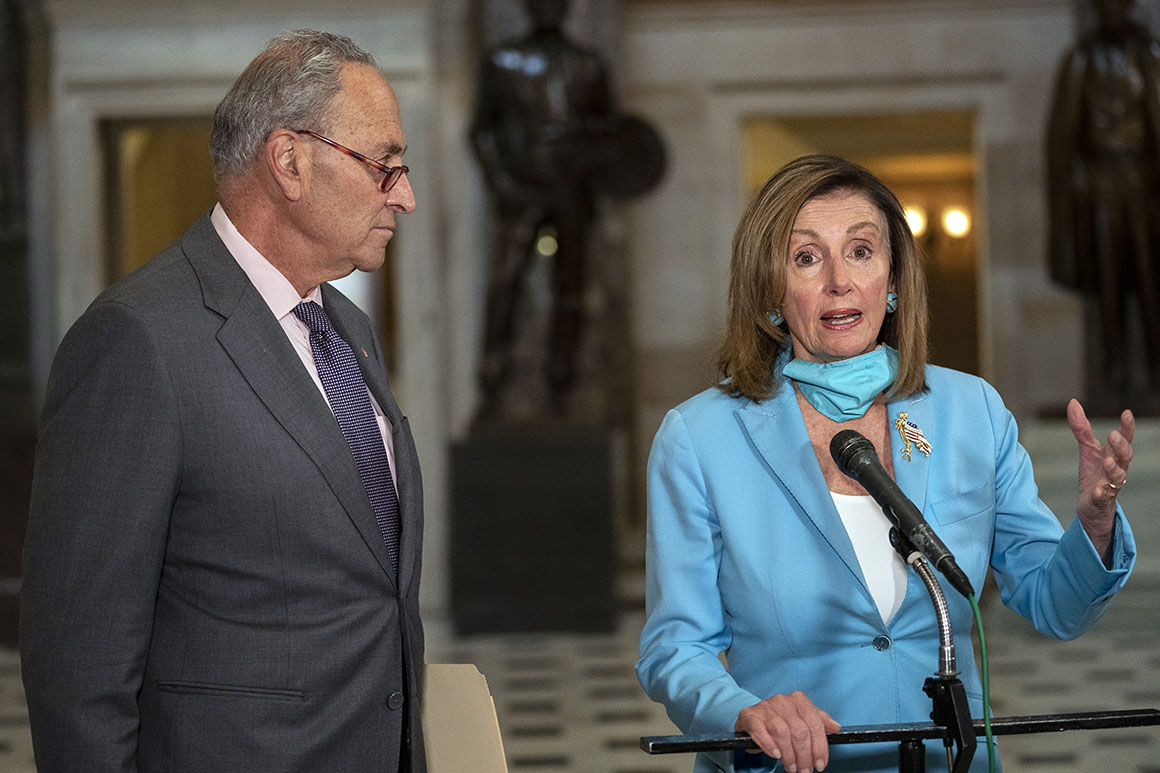 Los demócratas de Pelosi aprietan los dientes en medio del drama de infraestructura del Senado