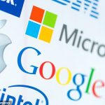 Cobro: el propietario de Google, Alphabet, el fabricante de iPhone Apple y Microsoft obtuvieron ingresos totales de £ 136.5 mil millones durante el período de tres meses de abril a junio.