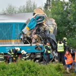 Los trenes chocaron cerca del pueblo de Milavce, a unas 140 millas al suroeste de la capital checa, Praga.