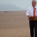 “Durante los últimos trece años Chile ha sufrido la peor sequía de su historia.  Este sismo silencioso ha golpeado a todo el país, ??  dijo Piñera