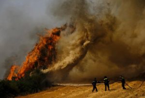 Mientras la ONU emite una severa advertencia climática, los incendios forestales se extienden por la región del Mediterráneo