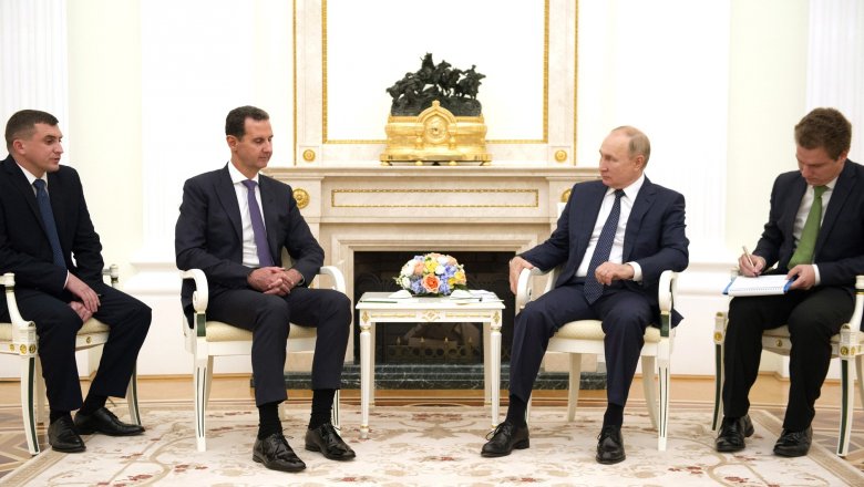 Putin se reunió con Assad en el Kremlin