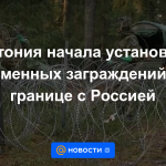 Estonia comienza a instalar barreras temporales en la frontera con Rusia