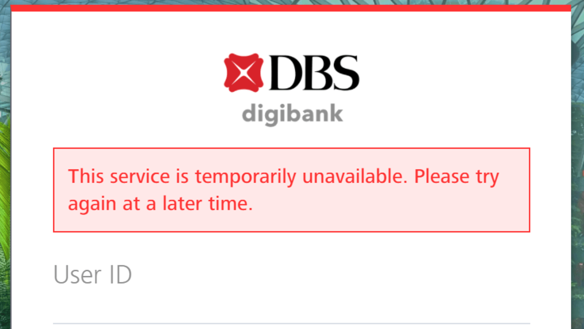 Los servicios de banca digital DBS y POSB 'intermitentemente no están disponibles'