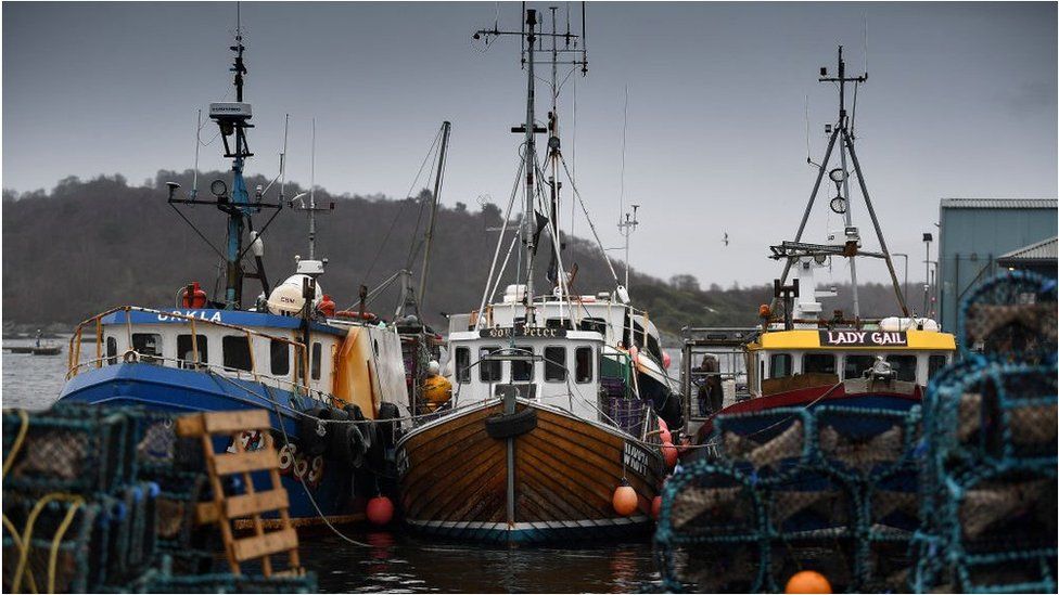 Barcos de pesca escoceses