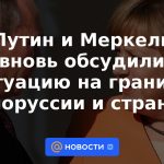 Putin y Merkel discutieron nuevamente la situación en la frontera de Bielorrusia y los países de la UE