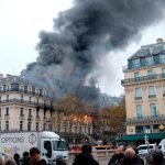 Se produce un incendio cerca de la Place de L'Opera en el centro de París