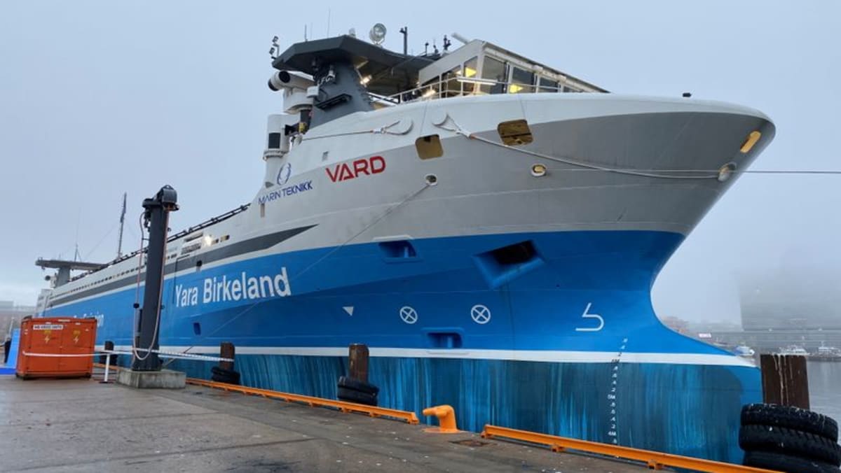 Yara estrena el primer buque portacontenedores eléctrico autónomo del mundo