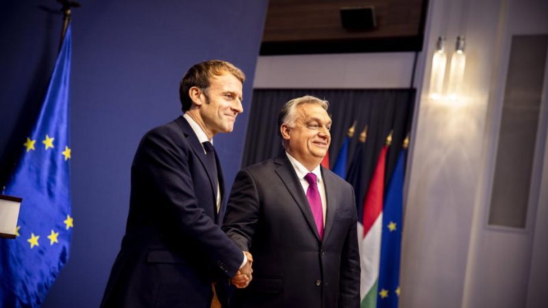 Francia y Hungría establecen un tono conciliador en la visita de Macron a Budapest