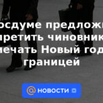 La Duma del Estado propuso prohibir a los funcionarios celebrar el Año Nuevo en el extranjero
