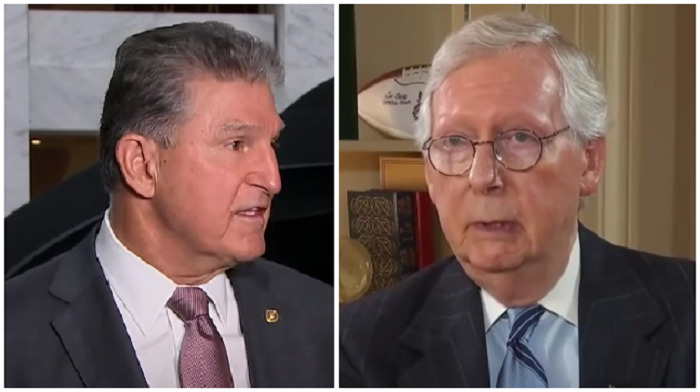 Mitch McConnell dice que Manchin es 'ciertamente bienvenido' a unirse al Partido Republicano