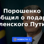 Poroshenko anunció el regalo de Zelensky a Putin
