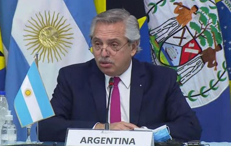 ?? Te sientes mucho más fuerte sabiendo que tus hermanos latinoamericanos y caribeños te acompañan ???  el presidente argentino dijo