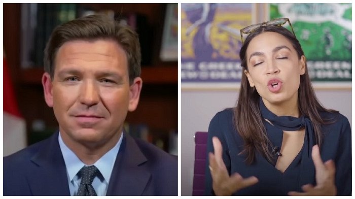 DeSantis se burla de AOC: si tuviera un dólar por cada demócrata del estado azul que escapara a Florida, sería rico