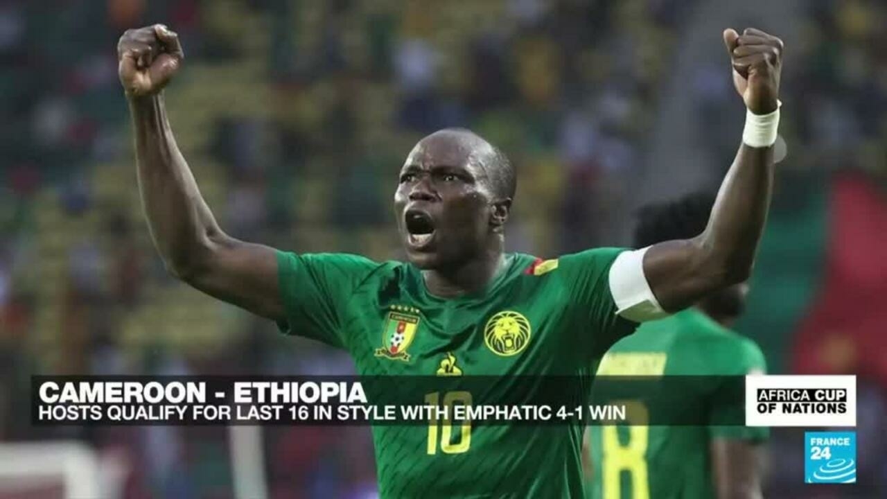 Diario AFCON: El anfitrión Camerún se clasifica para los octavos de final con una contundente victoria por 4-1 contra Etiopía