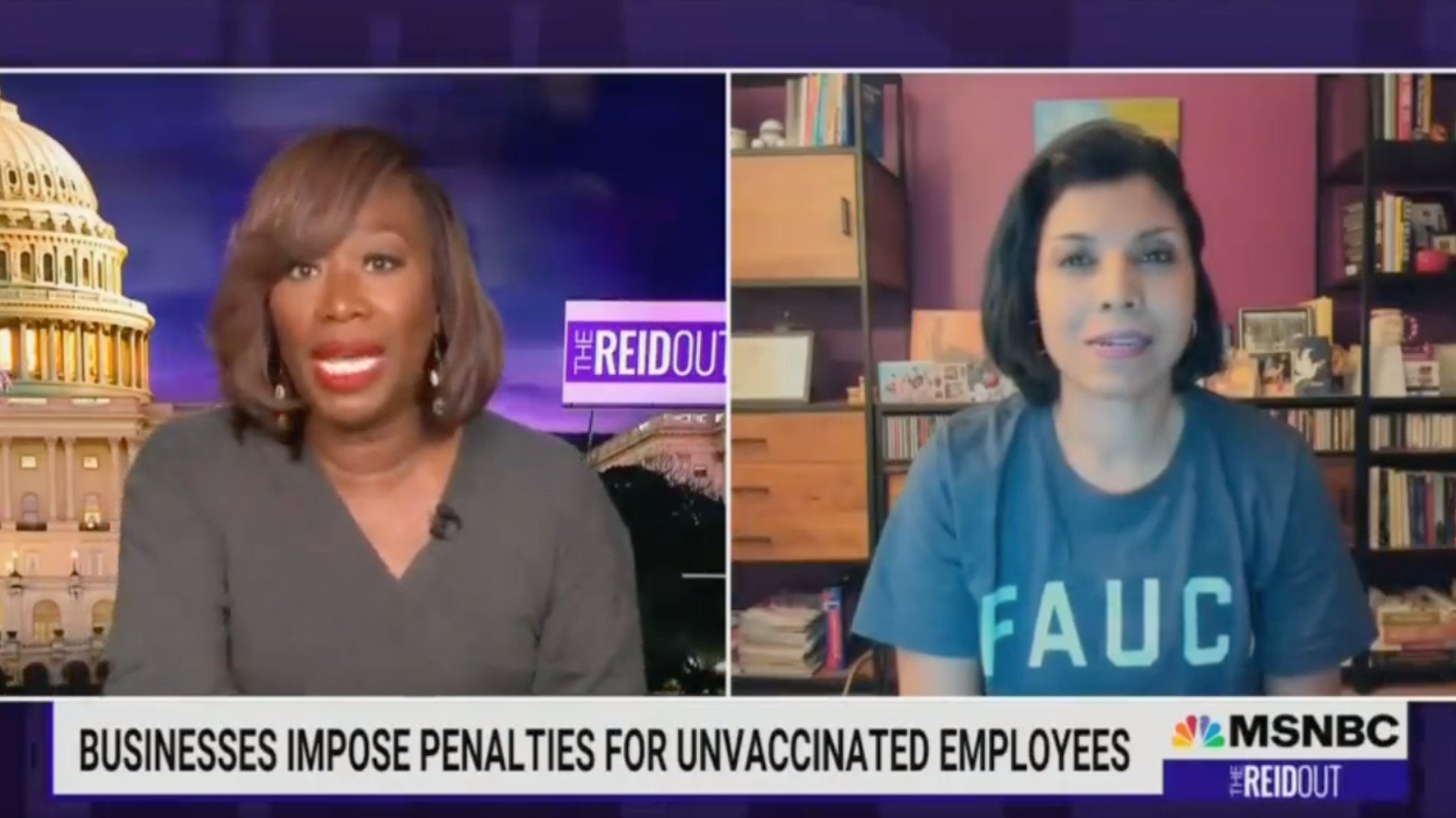 Joy Reid de MSNBC dice que los estadounidenses no vacunados deberían 'pagar más'