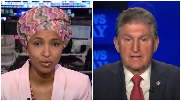 La representante de extrema izquierda Ilhan Omar desata una perorata de improperios después de que Joe Manchin se hunda en reconstruir mejor