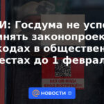 Medios: la Duma del Estado no tendrá tiempo para aprobar el proyecto de ley sobre códigos QR en lugares públicos hasta el 1 de febrero