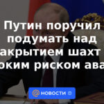 Putin instruyó a pensar en el cierre de minas con alto riesgo de accidentes