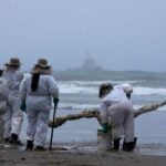 Los trabajadores de mantenimiento habían estado limpiando las playas sin el equipo de protección adecuado.