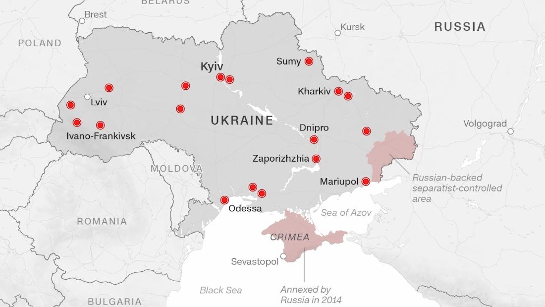 Seis mapas que explican el conflicto Ucrania-Rusia