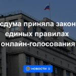 La Duma del Estado adoptó una ley sobre reglas unificadas para la votación en línea