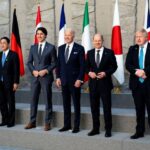 Los líderes del G7 dijeron que no tienen reclamos contra el pueblo de Rusia.