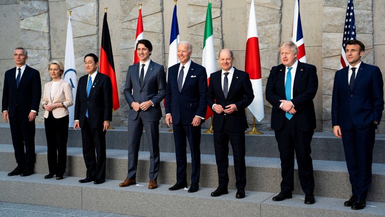 Los líderes del G7 dijeron que no tienen reclamos contra el pueblo de Rusia.