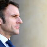 Macron en el Palacio del Elíseo de París el 28 de febrero.