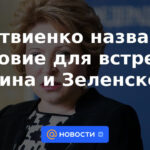 Matviyenko llamó a la condición para la reunión entre Putin y Zelensky