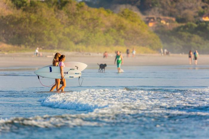 La península de Nicoya en la región de Guanacaste.  La costa experimentó una creciente demanda de propiedades tanto de compradores extranjeros como nacionales durante la pandemia