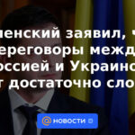 Zelensky dijo que las negociaciones entre Rusia y Ucrania van bastante difíciles