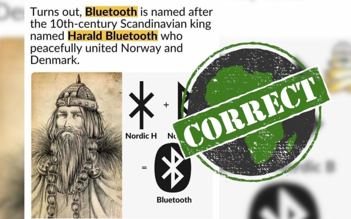 ¡Es cierto!  La tecnología Bluetooth lleva el nombre del rey vikingo Harald Blåtand