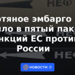 El embargo petrolero no se incluyó en el quinto paquete de sanciones de la UE contra Rusia