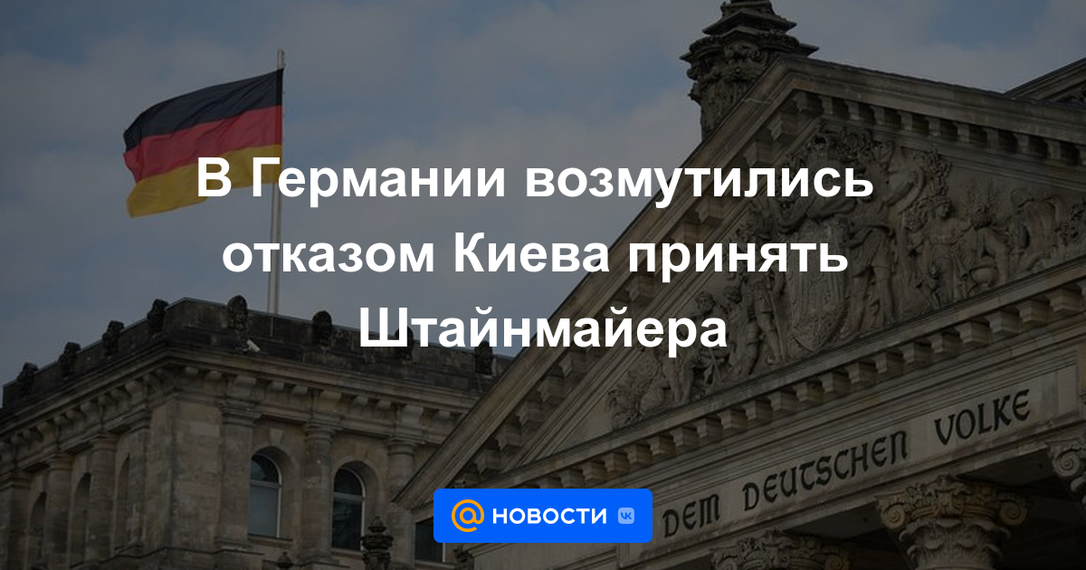 En Alemania, indignados por la negativa de Kiev a aceptar a Steinmeier