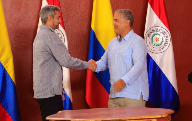 Colombia ayudará a Paraguay a combatir guerrillas locales