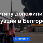 Putin fue informado sobre la situación en Belgorod.