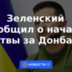 Zelensky anunció el inicio de la "batalla por Donbass"