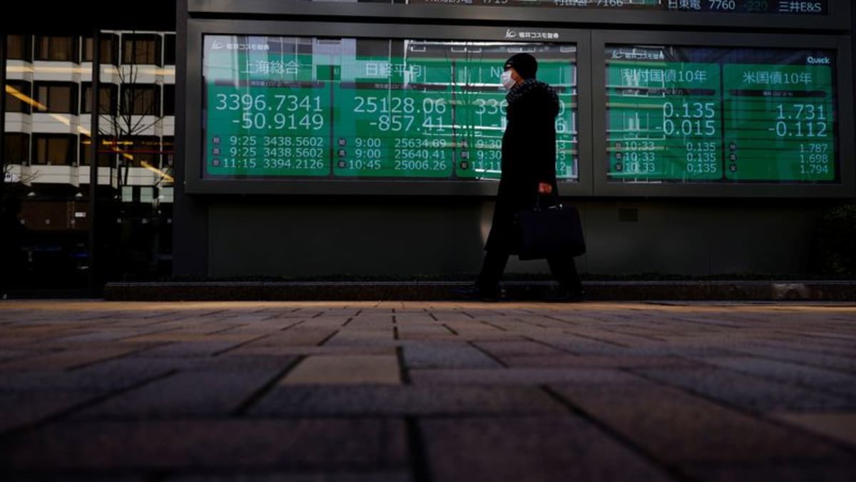 Acciones de Asia en estado de ánimo sombrío mientras caen los futuros de Wall Street