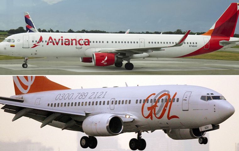 El Grupo Abra también tiene participación en la peruana Viva y en la chilena Sky Airlines