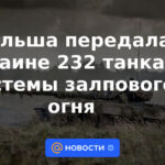 Polonia entregó 232 tanques y múltiples lanzacohetes a Ucrania