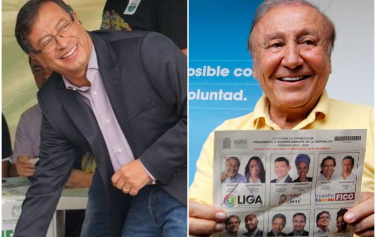 Petro sería una “amenaza para la democracia”, dijo el tercer clasificado Fico Gutiérrez, quien instó a sus seguidores a apoyar a Hernández en la segunda vuelta.