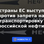 Tres países de la UE se oponen a la prohibición del transporte de petróleo ruso