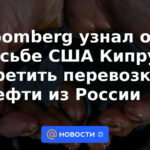 Bloomberg se enteró de la solicitud de EE.UU. a Chipre para prohibir el transporte de petróleo desde Rusia
