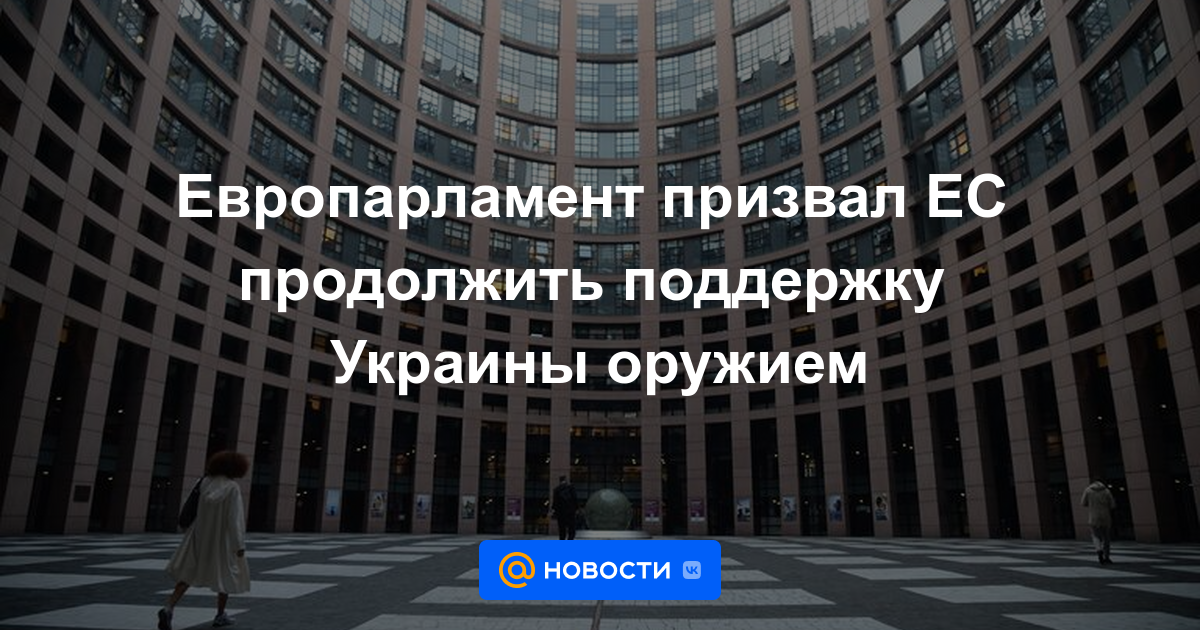 El Parlamento Europeo pidió a la UE que siga apoyando a Ucrania con armas