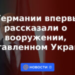 En Alemania, por primera vez, hablaron sobre las armas suministradas a Ucrania.