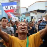 Simpatizantes de Gustavo Petro celebran en Cali, Colombia