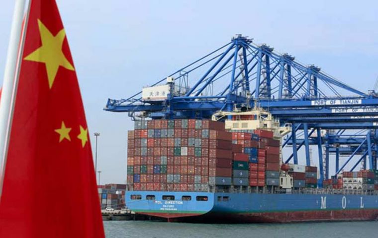 China se mantuvo como principal destino de las ventas uruguayas al exterior