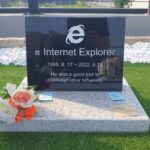 Lápida de Internet Explorer se vuelve viral en Corea del Sur