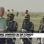 RD Congo: El rey Felipe aterriza en Kinshasa para una visita de seis días